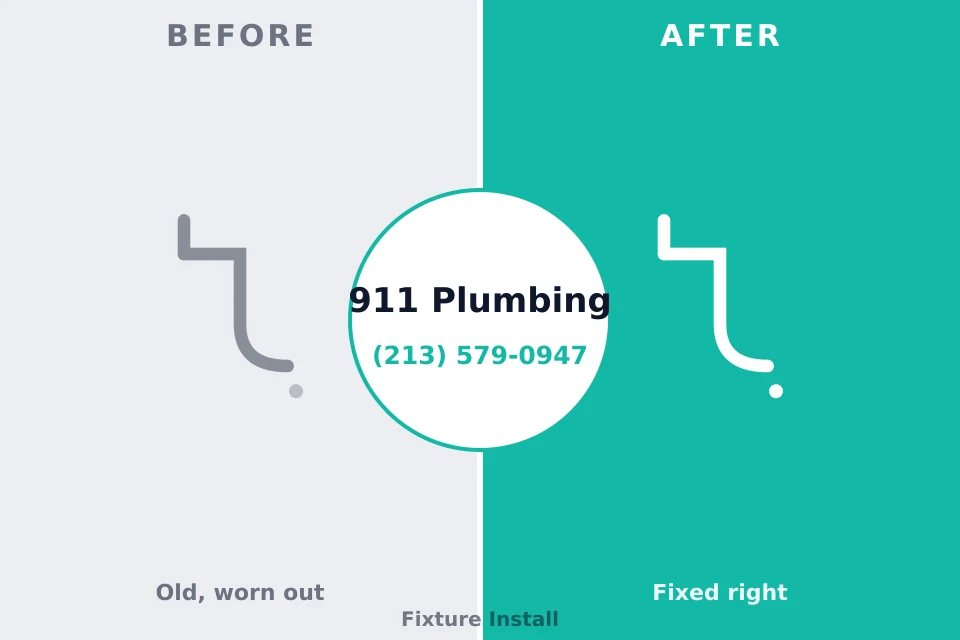 Before and after: plumbing repair South Sumter, SC